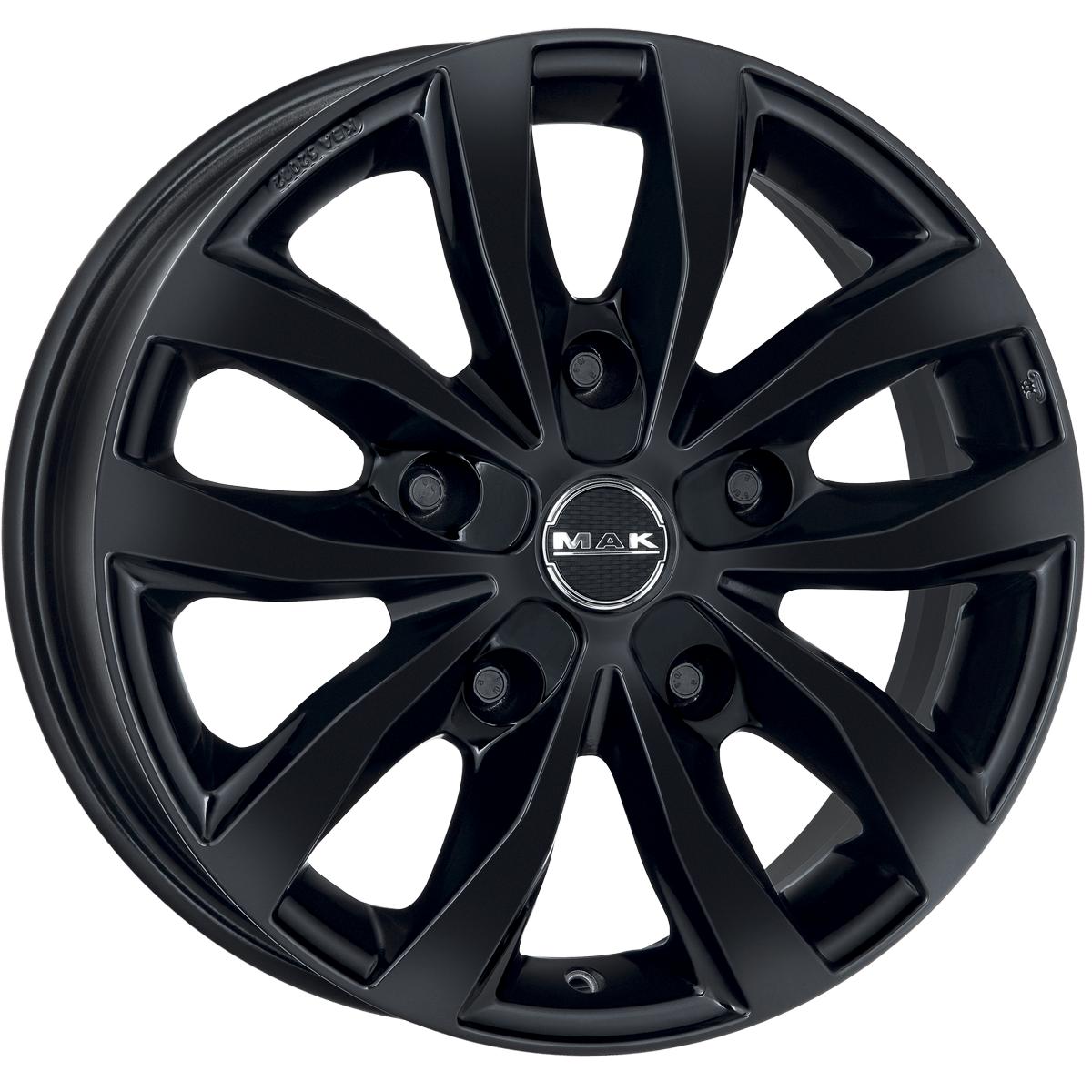 15x6,5  5x160 ET58 d.65,1  MAK  Load 5 3 Gloss Black