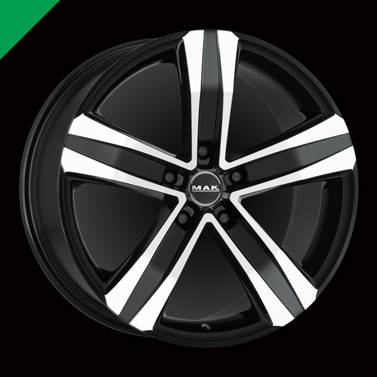 15x6,5  5x160 ET52 d.65,1  MAK  Stone 5 3 Black Mirror