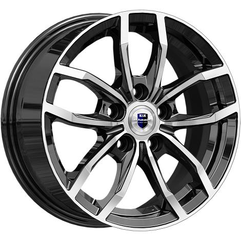 15x6,5  5x100 ET45 d.67,1  КиК  Фрост алмаз чёрный