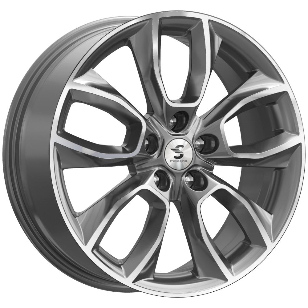 18x7  5x114,3 ET38 d.67,1  КиК  КР001 Diamond Gloss Graphite