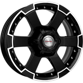 16x7  6x139,7 ET38 d.100,1  КиК  М56 алмаз чёрный