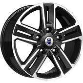 18x8  5x114,3 ET45 d.67,1  КиК  Backfire алмаз чёрный