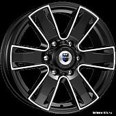 17x7  6x114,3 ET39 d.67,1  КиК  Севенна алмаз чёрный