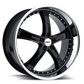17x8  5x120 ET35 d.76  TSW  Jarama Gloss Black Mirror Cut Lip