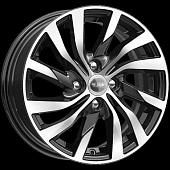 15x6  4x100 ET50 d.60,1  K&K  КС882 алмаз черный