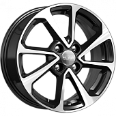 15x6  4x100 ET48 d.54,1  K&K  КС861 алмаз черный