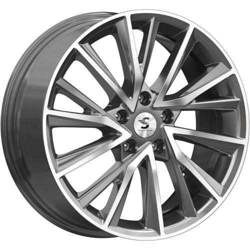 18x7,5  5x114,3 ET45 d.60,1  КиК  КР010 Diamond Gloss Graphite