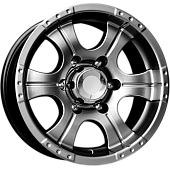 15x7  6x139,7 ET20 d.108,5  КиК  Байконур дарк платинум