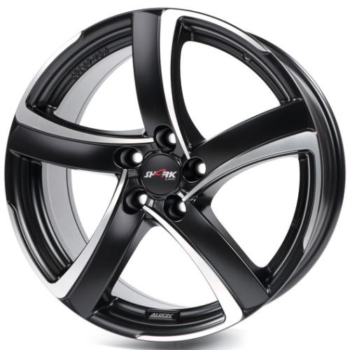 17x7,5  5x100 ET35 d.63,3  Alutec  Shark Racing Black Front Polished