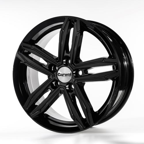 16x6,5  5x114,3 ET45 d.67,1  Carwel  Нева 256 BK