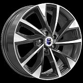 17x7  5x112 ET45 d.57,1  КиК  Роквуд алмаз чёрный