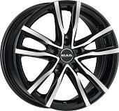 16x6,5  5x108 ET45 d.72  MAK  Milano Black Mirror
