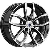 15x6,5  5x100 ET45 d.67,1  КиК  Фрост алмаз чёрный