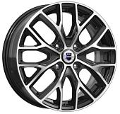 16x6  4x100 ET49 d.54,1  K&K  Лилиом АЛМАЗЧЕРНЫЙ