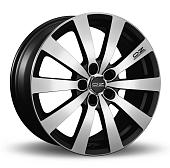 16x7,5  5x112 ET45 d.75  OZ  Michelangelo 10 Matt Black Diamond Cut