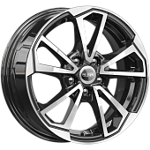 15x6  5x100 ET40 d.57,1  K&K  КС1005 АЛМАЗЧЕРНЫЙ