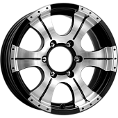 15x7  6x139,7 ET20 d.108,5  КиК  Байконур алмаз чёрный