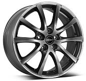 15x6,5  5x112 ET40 d.72,5  Borbet  LV5 Metal Grey